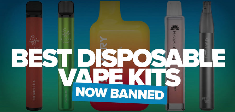 Blog banner showing 5 disposable vape kits and the text