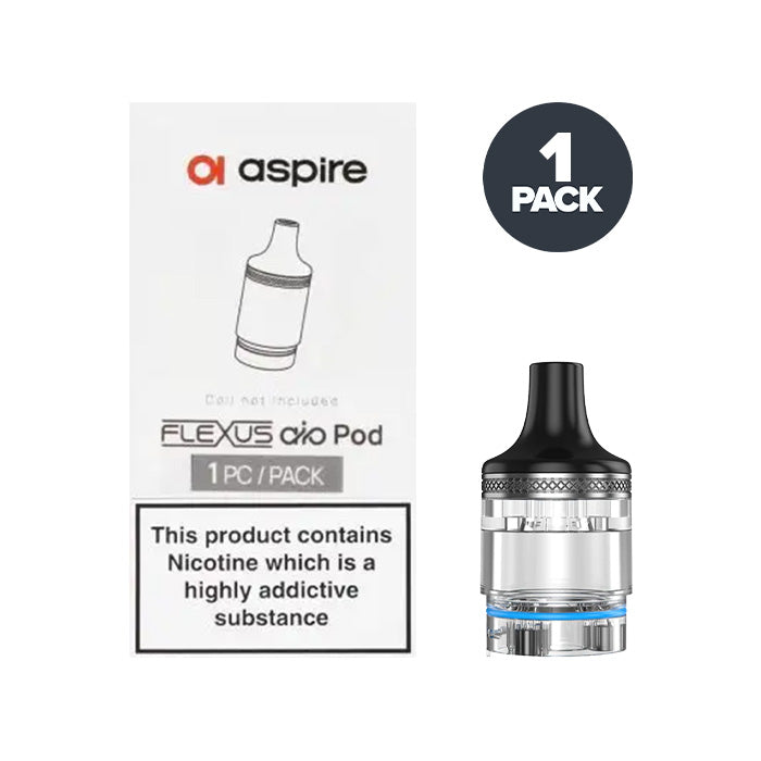 Aspire Flexus AIO Empty Replacement Pods | Aspire AF Coil Compatible Aspire Flexus AIO Empty Replacement Pods | Aspire AF Coil Compatible