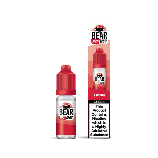 Bear Pro Max 10ml Nic Salt E-Liquid Rainbow