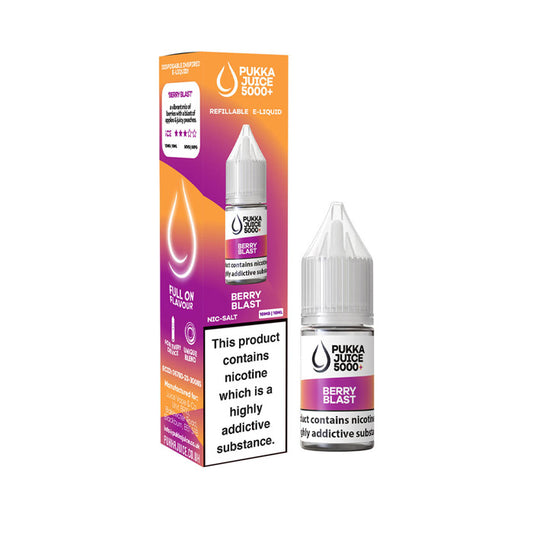 Berry Blast 10ml Nic Salt E-Liquid by Pukka Juice 5000