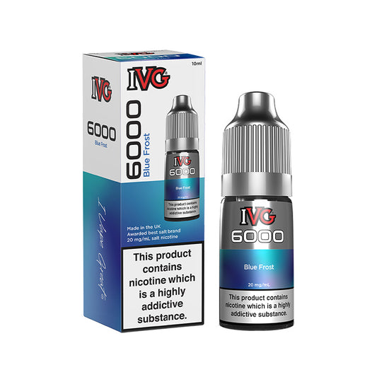 Blue Frost 10ml Nic Salt E-Liquid by IVG 6000