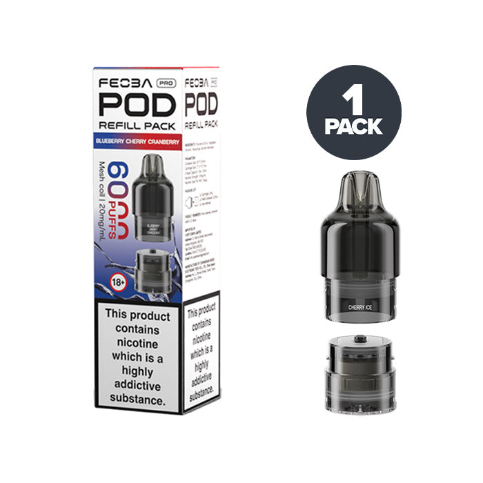 feoba vape refill Blueberry Cherry Cranberry Feoba Pro 6000 Prefilled Pods