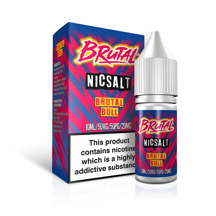 Brutal Bull Nic Salt E-Liquid by Brutal Drinks | From 2.99 Brutal Bull Nic Salt E-Liquid by Brutal Drinks | From 2.99
