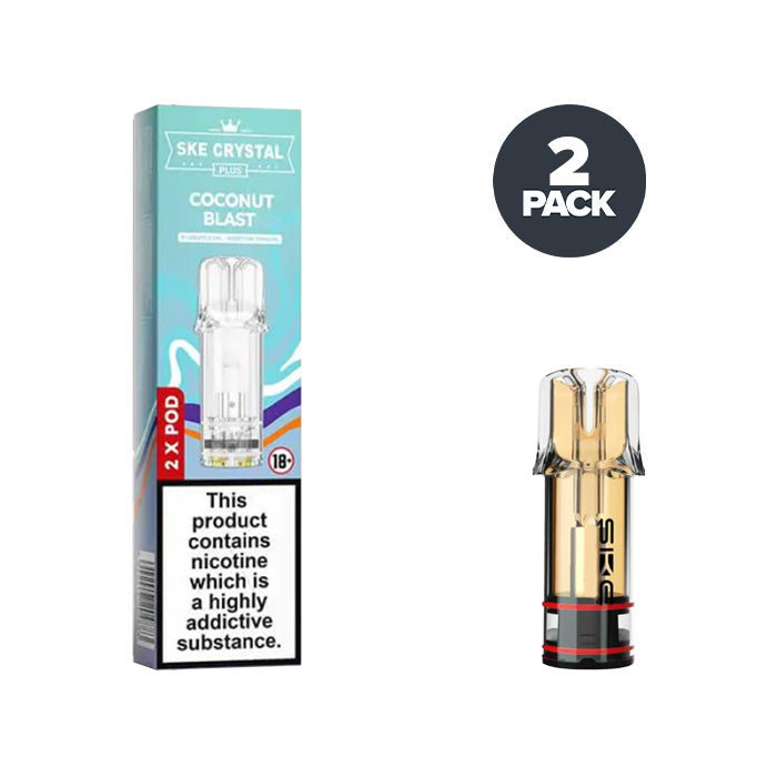 Coconut Blast SKE Crystal Plus Pre-filled Pods | Pack of 2