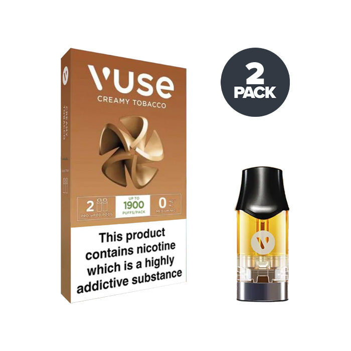 Creamy Tobacco Pro Pods by Vuse | Pack of 2 | Multi-buy Discount Creamy Tobacco Pro Pods by Vuse | Pack of 2 | Multi-buy Discount