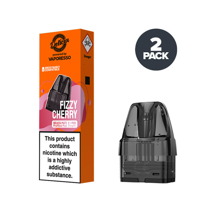 Fizzy Cherry Vaporesso Deliciu Mate Pre-filled Pods | Multi-buy Discount Fizzy Cherry Vaporesso Deliciu Mate Pre-filled Pods | Multi-buy Discount