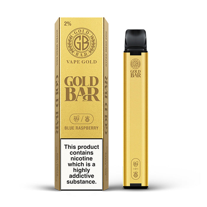 Gold Bar Disposable Vape Kit Blue Raspberry