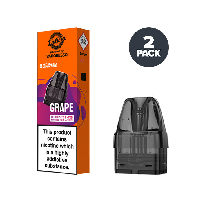 Grape Vaporesso Deliciu Mate Pre-filled Pods | Multi-buy Discount Grape Vaporesso Deliciu Mate Pre-filled Pods | Multi-buy Discount