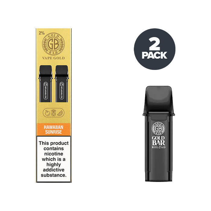 Hawaiian Sunrise Gold Bar Reload Pre-filled Pods | Pack of 2 Hawaiian Sunrise Gold Bar Reload Pre-filled Pods | Pack of 2