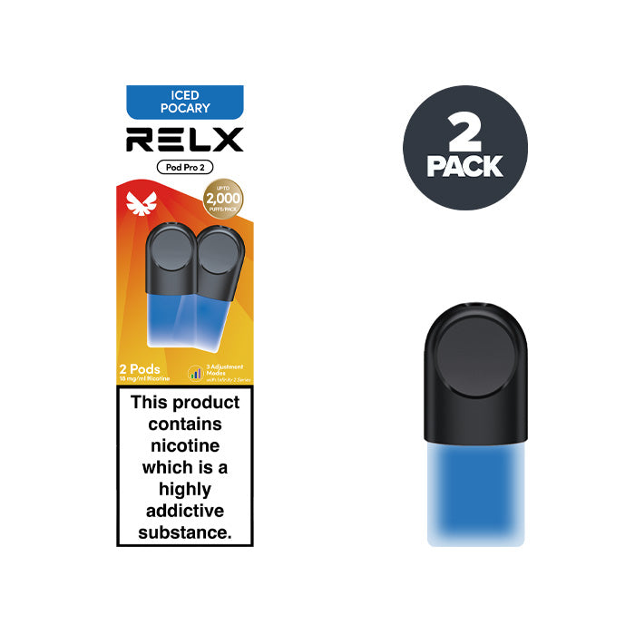 Iced Pocary RELX Pod Pro 2 Pre-filled Pods | Pack of 2 Iced Pocary RELX Pod Pro 2 Pre-filled Pods | Pack of 2