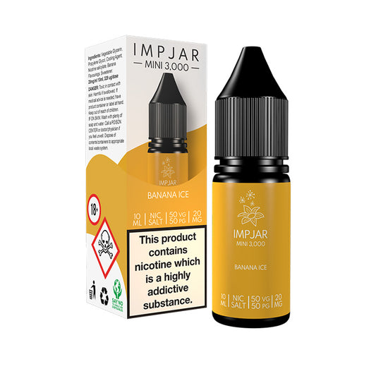 Impjar Mini 10ml Nic Salt E-Liquid Banana Ice