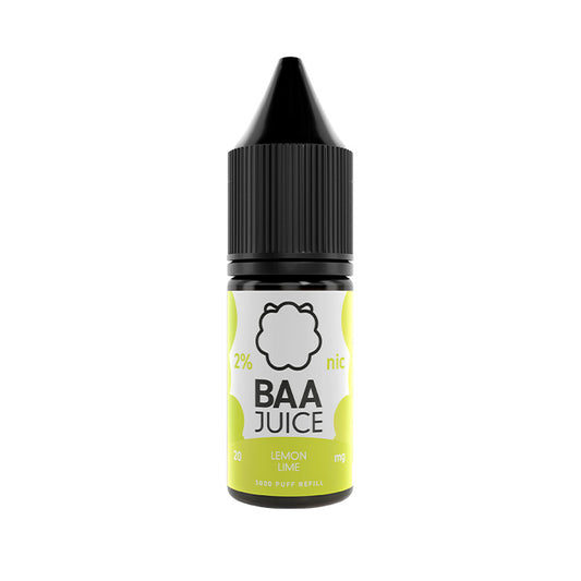 Lemon Lime 10ml Nic Salt E-Liquid by Baa Juice