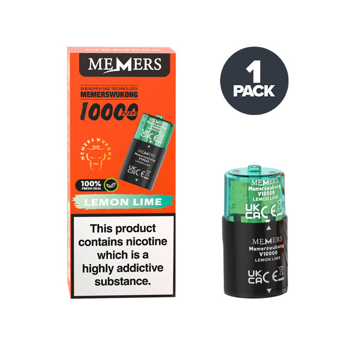 Lemon Lime Memers Wukong V10000 Prefilled Pods Lemon Lime Memers Wukong V10000 Prefilled Pods