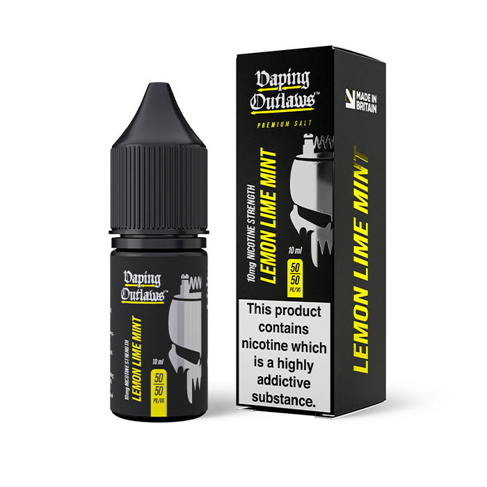 lime vape juice Lemon Lime Mint 10ml Nic Salt E-Liquid by Vaping Outlaws