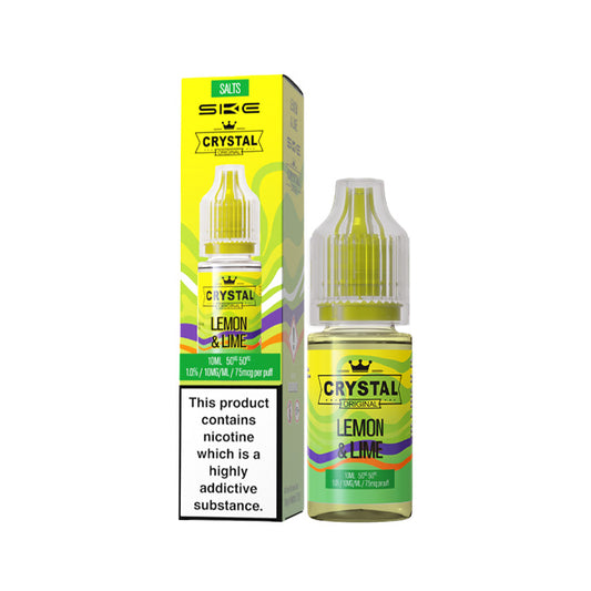 Lemon Lime 10ml Nic Salt E-Liquid by SKE Crystal