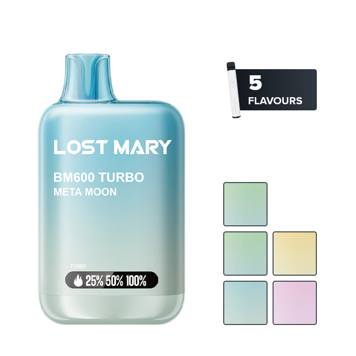 Lost Mary BM600 Turbo Disposable Vape Kit | Turbo Mode & Removable Battery Lost Mary BM600 Turbo Disposable Vape Kit | Turbo Mode & Removable Battery