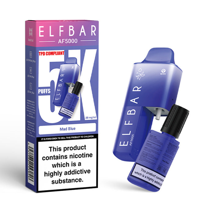 Elf Bar AF5000 Disposable Vape Mad Blue