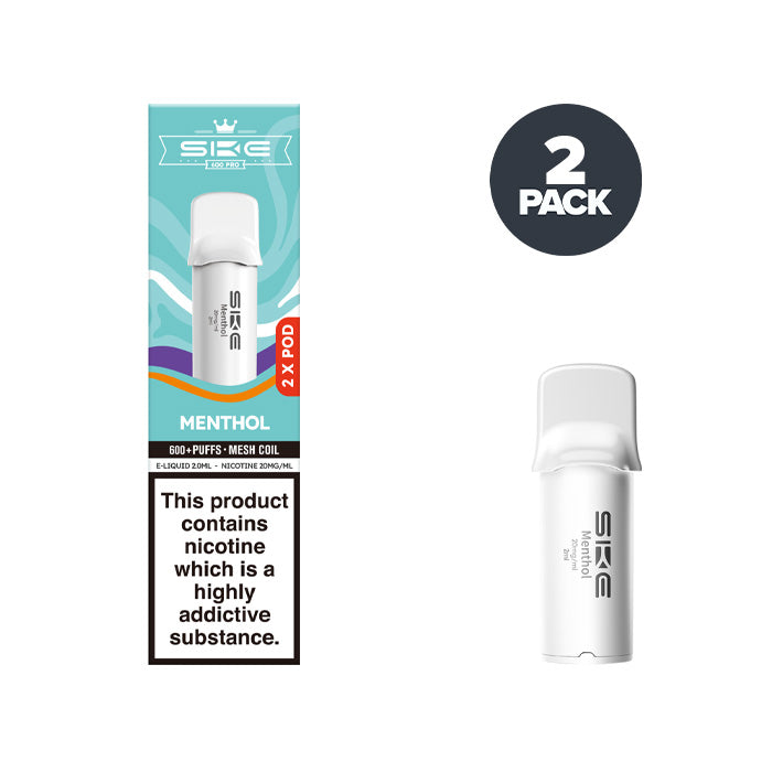 Menthol SKE Crystal 600 Pro Prefilled Pod Menthol SKE Crystal 600 Pro Prefilled Pod
