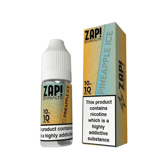 Pineapple Ice 10ml Nic Salt E-Liquid by Zap Bar Salts