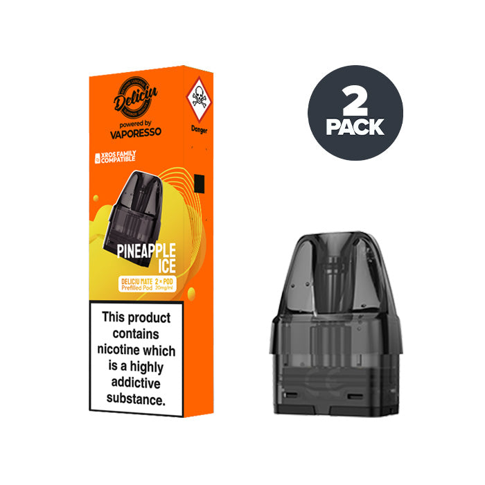 Pineapple Ice Vaporesso Deliciu Mate Pre-filled Pods | Multi-buy Discount Pineapple Ice Vaporesso Deliciu Mate Pre-filled Pods | Multi-buy Discount