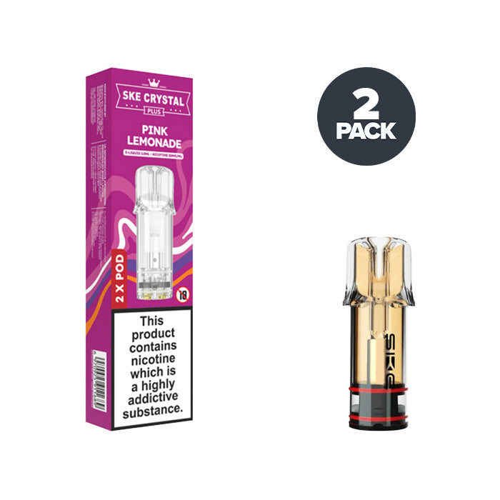 ske crystal plus pod vape kit Pink Lemonade SKE Crystal Plus Pre-filled Pods