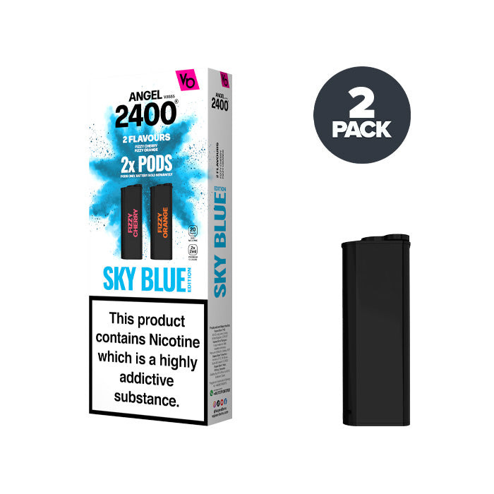 angel 2400 vape pods refill tesco Sky Blue Edition Angel 2400 Pre-filled Pods by Vapes Bars