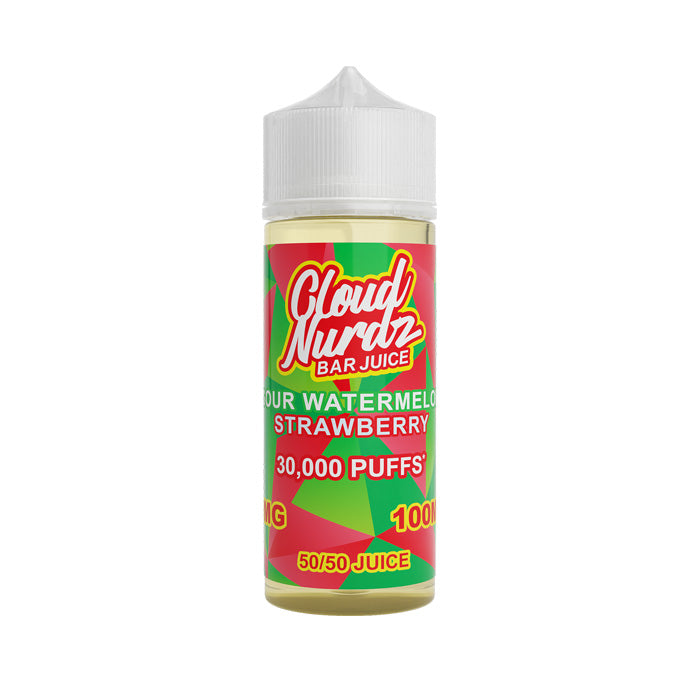 Peach Blue Raspberry Cloud Nurdz  100ml  Ice Sour Watermelon Strawberry  Aloe Grape Australia
