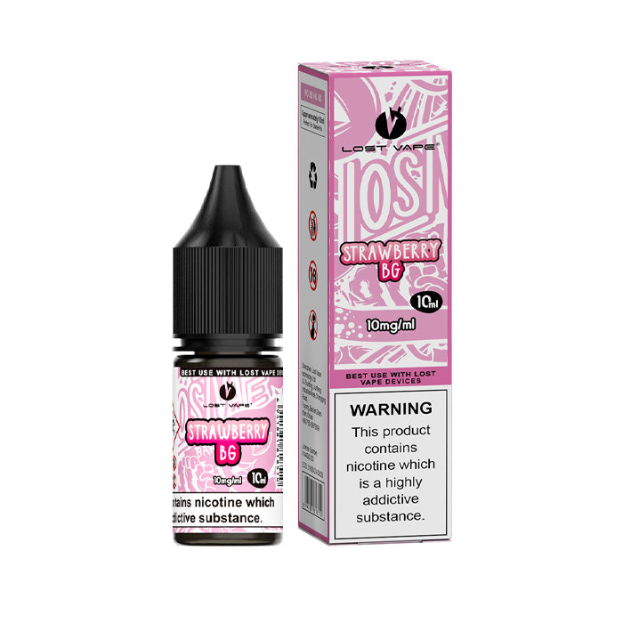 Strawberry BG Nic Salt E-Liquid by Lost Vape | From 2.99 Strawberry BG Nic Salt E-Liquid by Lost Vape | From 2.99