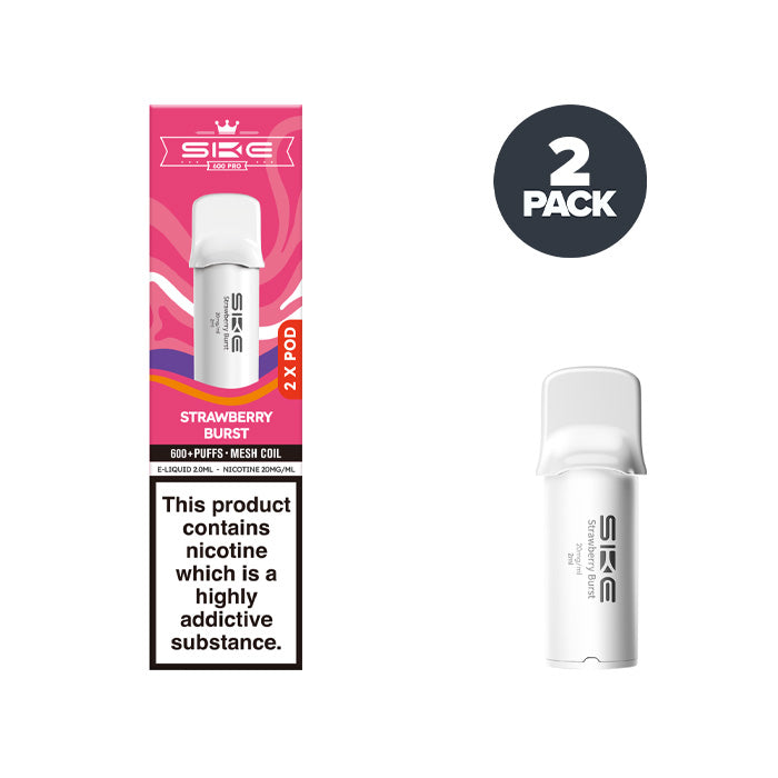 Strawberry Burst SKE Crystal 600 Pro Prefilled Pod Strawberry Burst SKE Crystal 600 Pro Prefilled Pod