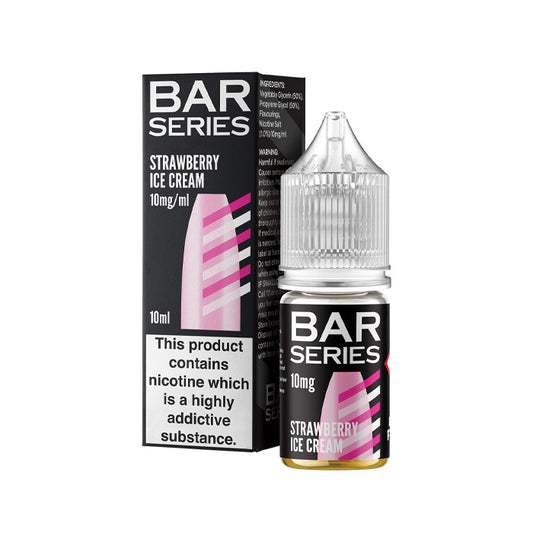 Strawberry Ice Cream 10ml Nic Salt E-Liquid by Bar Series