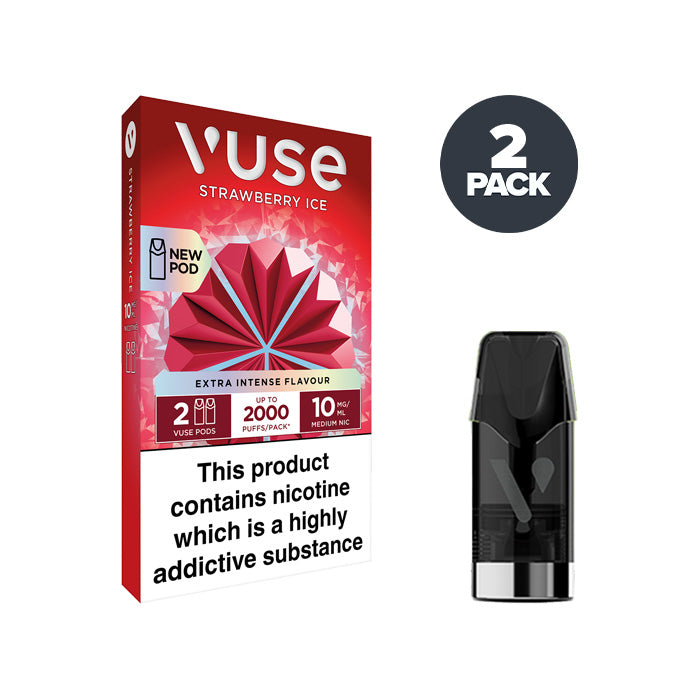 Vuse Raspberry Ice Extra Intense Spray Vuse Very Berry Extra Intense  Flavour Pods 12mg | Zapp