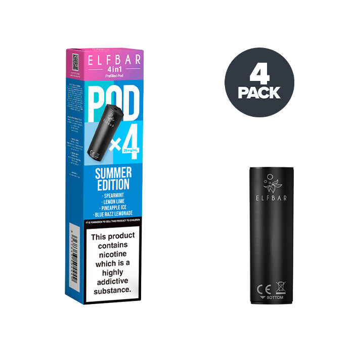 Summer Edition Elf Bar 4 in 1 Prefilled Pods | Pack of 4