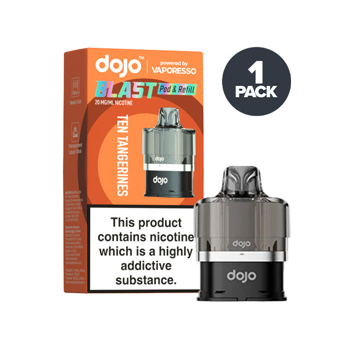 Ten Tangerines Dojo Blast 6000 Pre-filled Pods by Vaporesso | Multi-buy  Discount