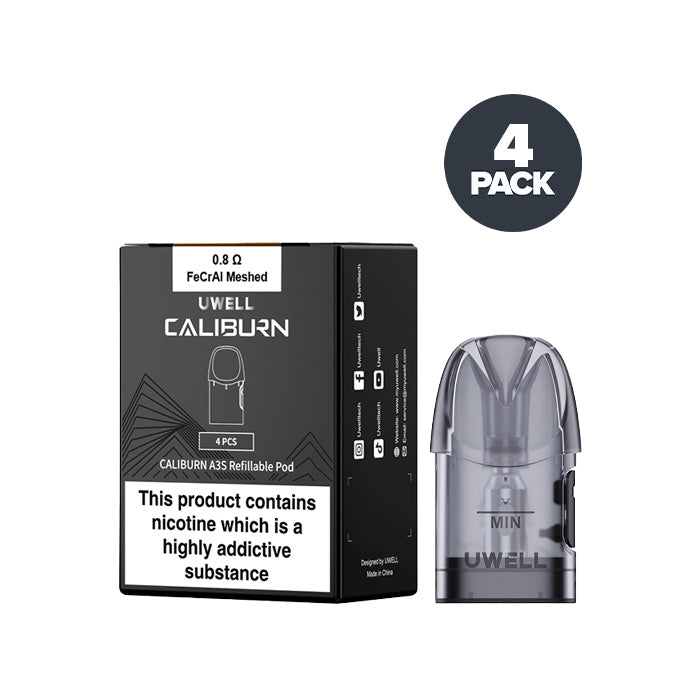 Uwell Caliburn A3S Replacement Pods | UK Ecig Store Uwell Caliburn A3S Replacement Pods | UK Ecig Store