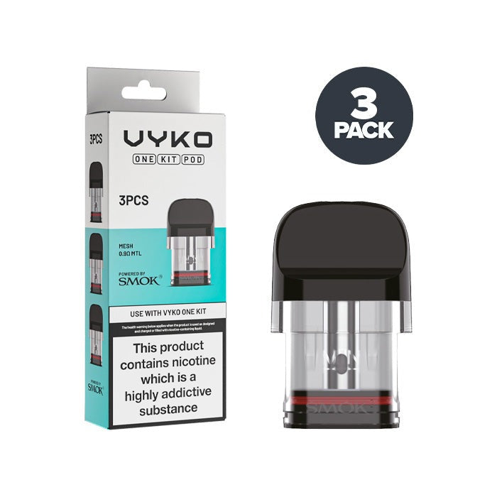 VYKO One Kit Replacement Pods | Pack of 3 | Free Delivery Available VYKO One Kit Replacement Pods | Pack of 3 | Free Delivery Available
