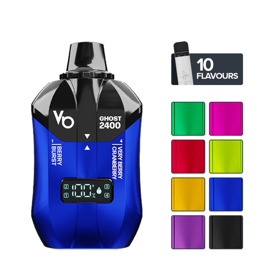 Vapes BarsGhost 2400 Disposable with 8 Colour Boxes