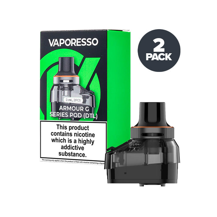 Vaporesso Armour G Empty Replacement Pods | Pack of 2 Vaporesso Armour G Empty Replacement Pods | Pack of 2
