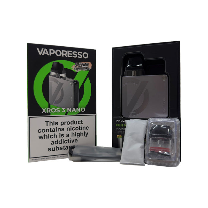 Vaporesso Xros 3 Nano Pod Kit Box Shot