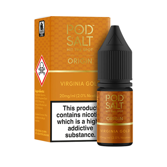 Virginia Gold Nicotine Salt by Pod Salt Origin Virginia Gold Nicotine Salt by Pod Salt Origin