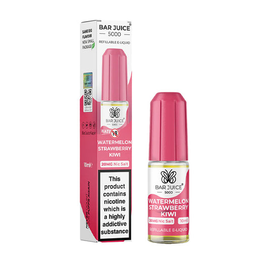Watermelon Strawberry Kiwi 10ml Nic Salt E-Liquid by Bar Juice