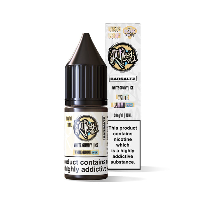 White Gummi on Ice Nicotine Salt by Ruthless White Gummi on Ice Nicotine Salt by Ruthless