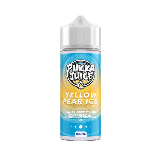 Yellow Pear Ice 100ml Shortfill E-Liquid by Pukka Juice