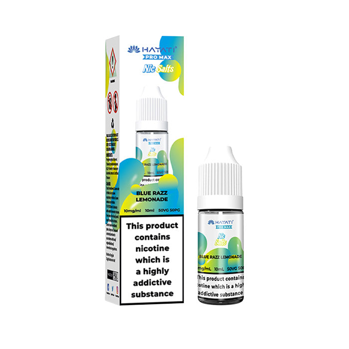 Blue Razz Lemonade Hayati Pro Max 10ml Nic Salt E-Liquid and Box