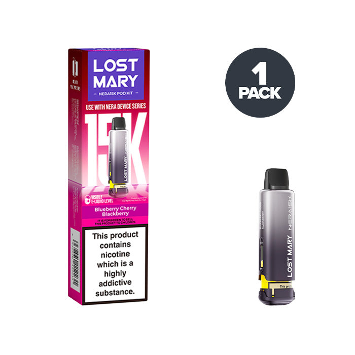 Blueberry Cherry Blackberry Lost Mary Nera 15K Pre-filled Pods