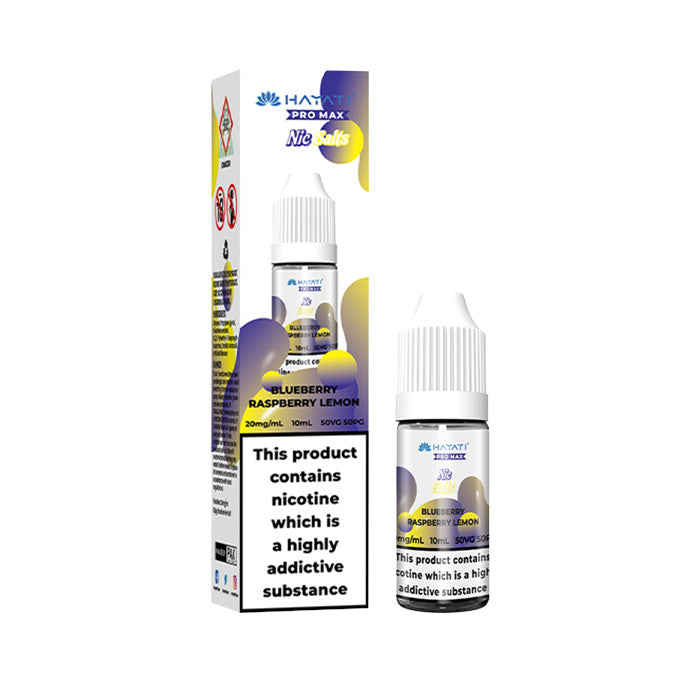 Blueberry Raspberry Lemon Hayati Pro Max 10ml Nic Salt E-Liquid and Box