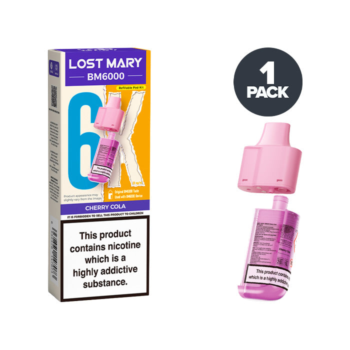 Cherry Cola Lost Mary BM6000 Prefilled Pods Cherry Cola Lost Mary BM6000 Prefilled Pods