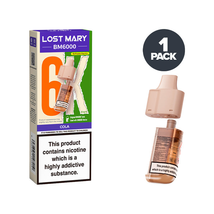 Cola Lost Mary BM6000 Prefilled Pods Cola Lost Mary BM6000 Prefilled Pods