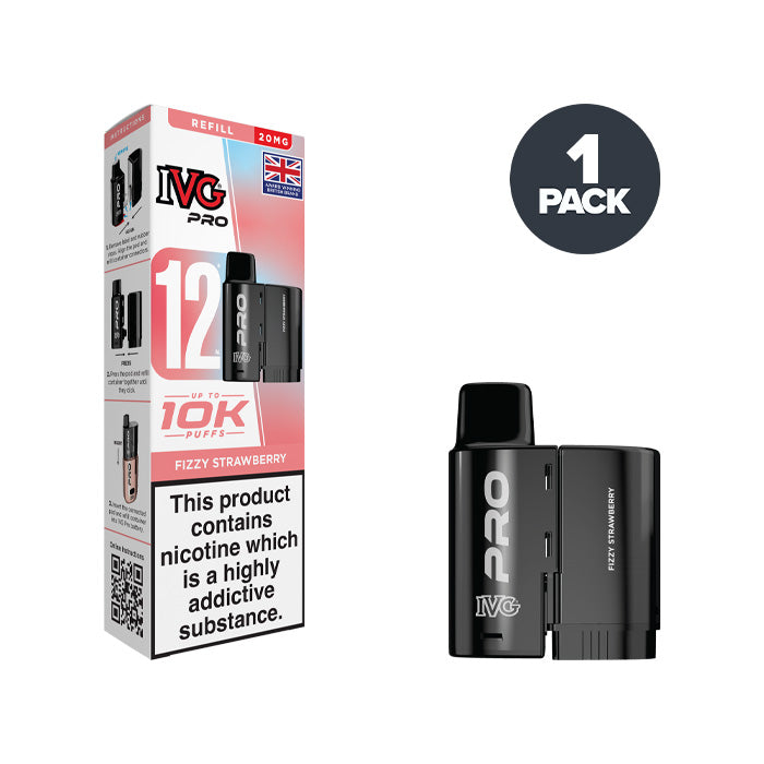 Fizzy Strawberry IVG Pro 12 Refill Pack