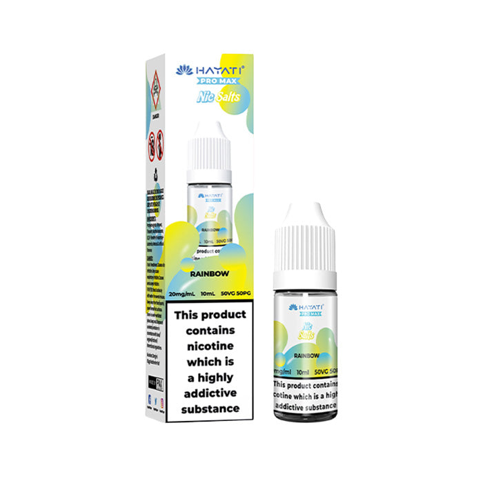Rainbow Hayati Pro Max 10ml Nic Salt E-Liquid and Box