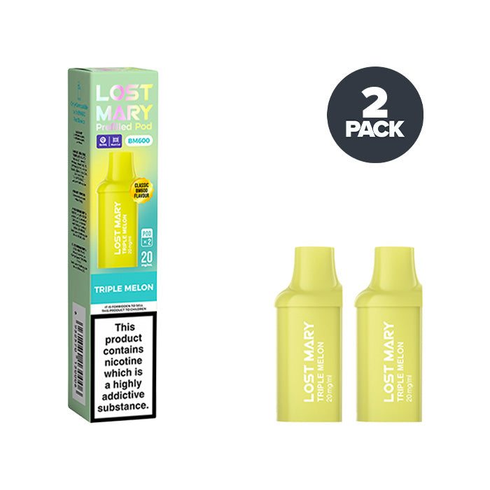 lost mary triple mango prefilled pod kit Triple Melon Lost Mary BM600 Pre-filled Pods